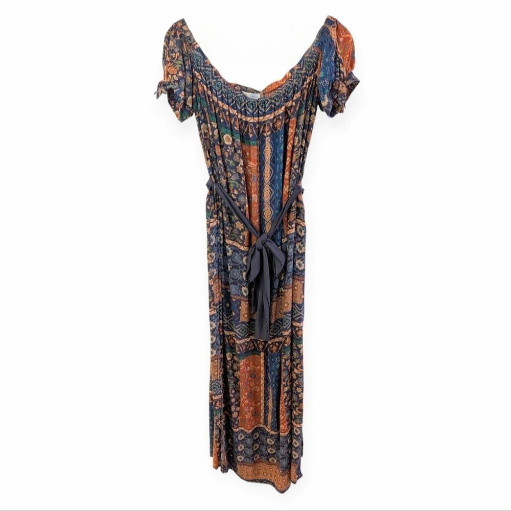 Dress Forum Bohemian Patchwork Maxi Dress Large